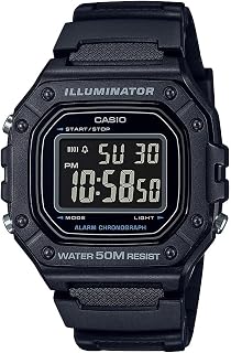 Casio W218H Series | Men's Digital Watch | 50M WR | 1/100 Second Stopwatch | 100 SEC Chronograph | LED Backlight | Countdown Timer | Daily Alarm | Hourly Signal |