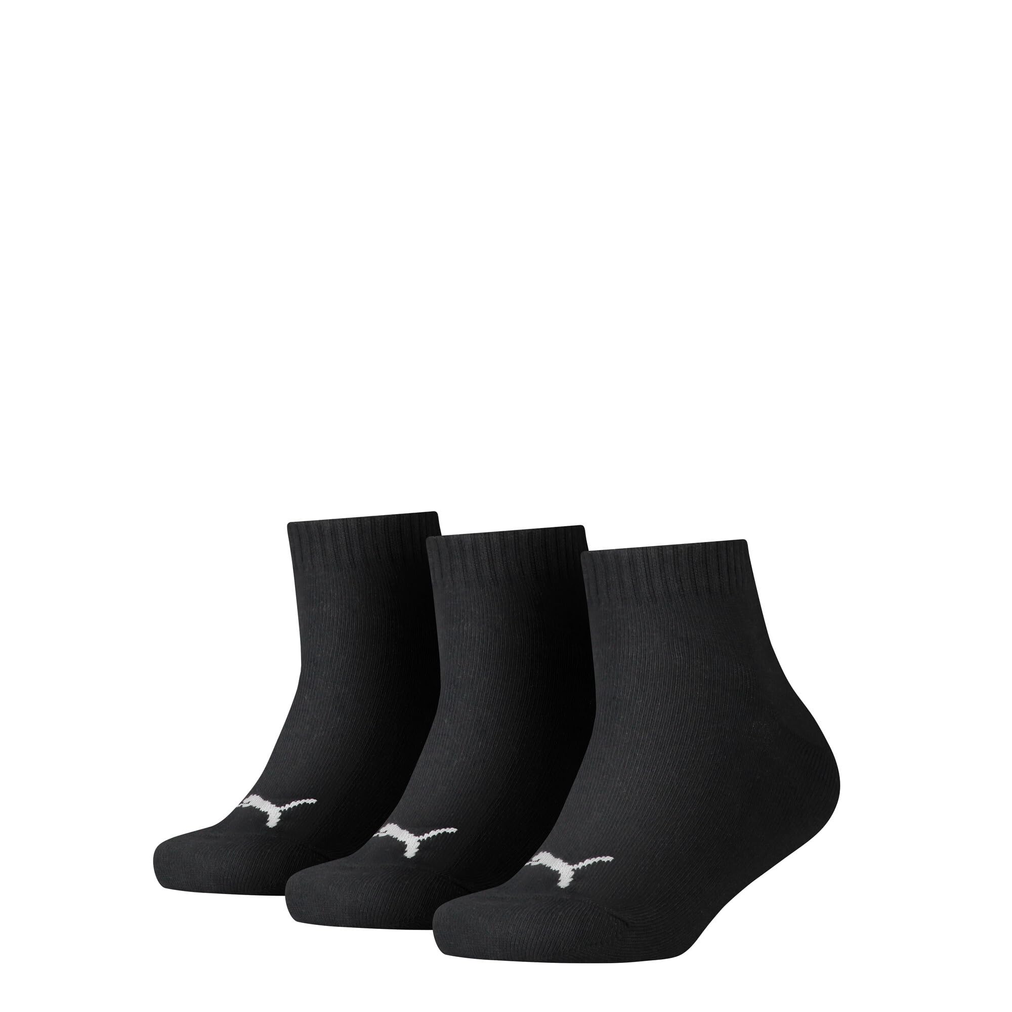PUMA Quarter Plain Chaussettes Mixte enfant (lot de 3)
