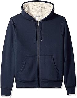 Amazon Essentials Ladies Cosy Sherpa Fleece Jacket with Zip and Hood, Regular Fit