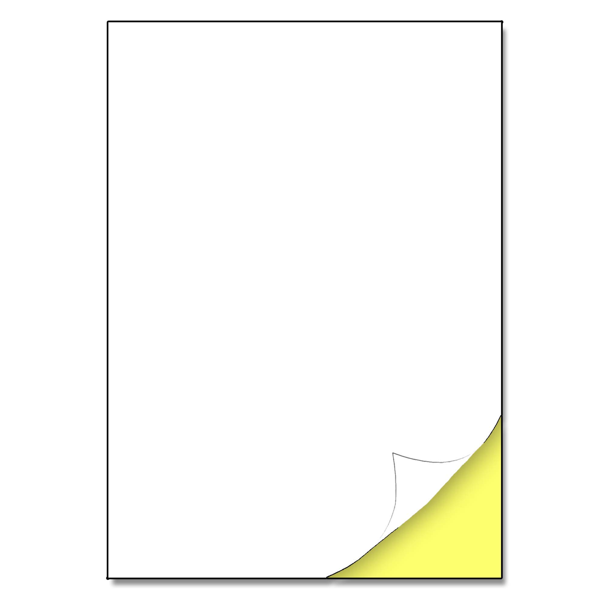 Sticker Paper for Printer A4, White Printable Sticky Labels - 25 Sheets | Laser/