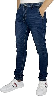 Gandy Men's Jeans, 5 Pockets, Straight Leg, High Waisted Stretch Pant