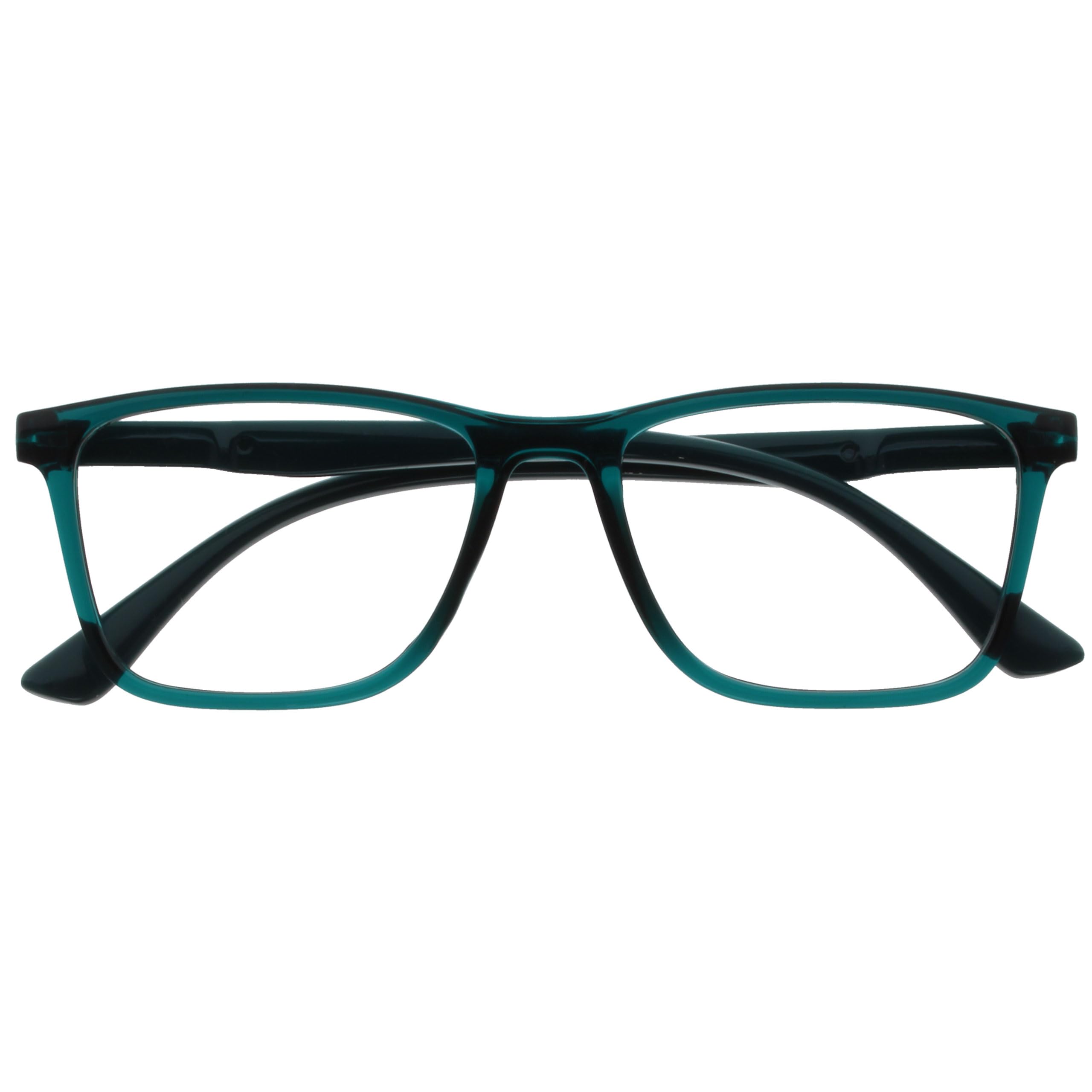 OPULIZE NYX Blue Light Blocking Reading Glasses - Rectangular Frame - UV Anti-Gl