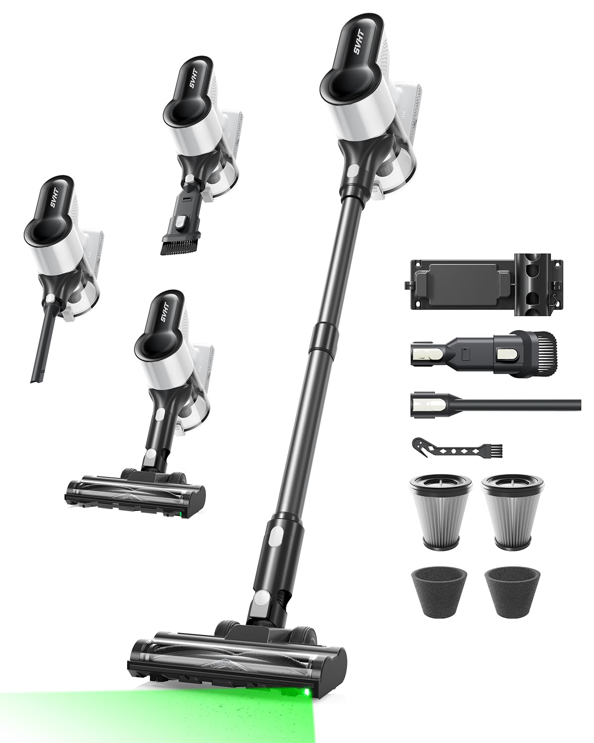 Cordless Vacuum Cleaner, 500W 45KPA 50 Mins Stick Vacuum Cleaners for Home | Sel