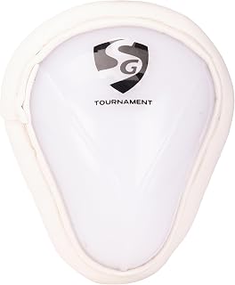 SG Ace Youth Abdominal Cricket Pad | Ultimate Comfort Soft Feel | Superior Shock Absorption, Black