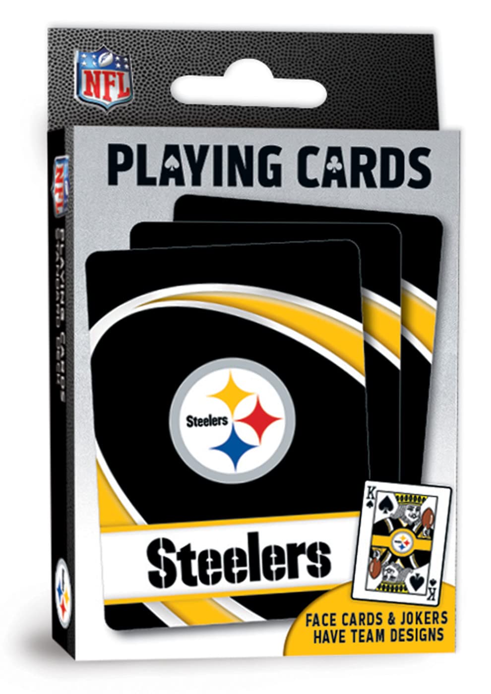 Masterpieces NFL Pittsburgh Steelers Playing Cards, Officially Licensed Football