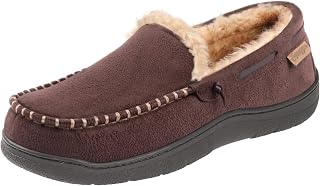 Zigzagger Men's Moccasin Slippers House Shoes Indoor Outdoor