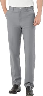 Men's Classic Fit Flex Flat Front Dress Pants Formal Pants Business Office