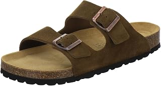 AFS Shoes 3100, Comfortable Mules for Men Leather Slippers Work Shoes Made in Germany