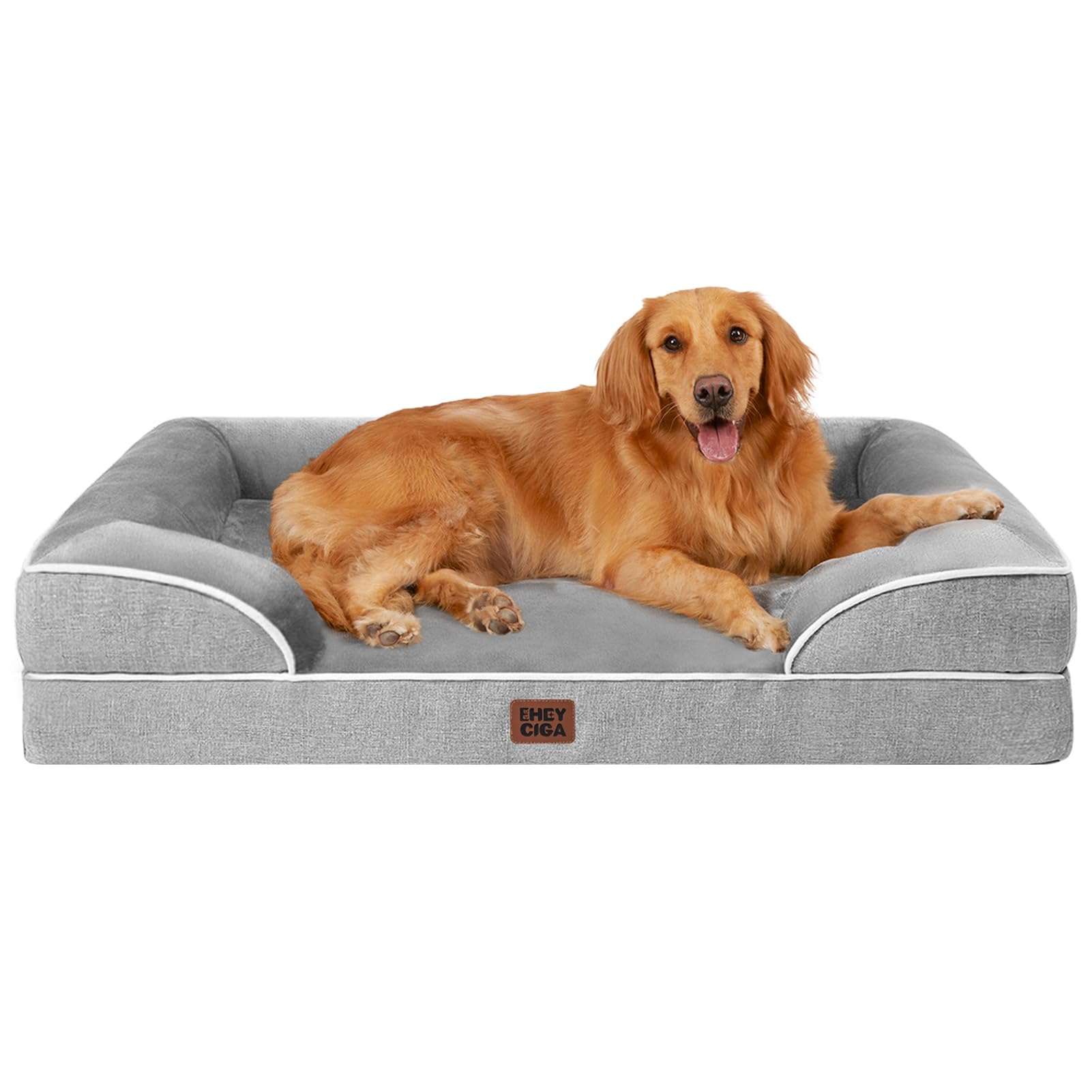 EHEYCIGA Orthopedic Extra Large Dog Bed, Waterproof Washable XL Pet Bed 44" | No