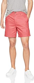 Amazon Essentials Hombre Pantalones Cortos Chinos de Corte Ajustado de 18cm