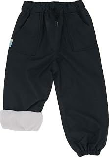 Jan & Jul Waterproof Fleece-Lined Snow Pants for Kids | Cozy-Dry Rain Pants for Toddlers, Windproof, Adjustable, Packable, PFAS-Free, Splash Trousers