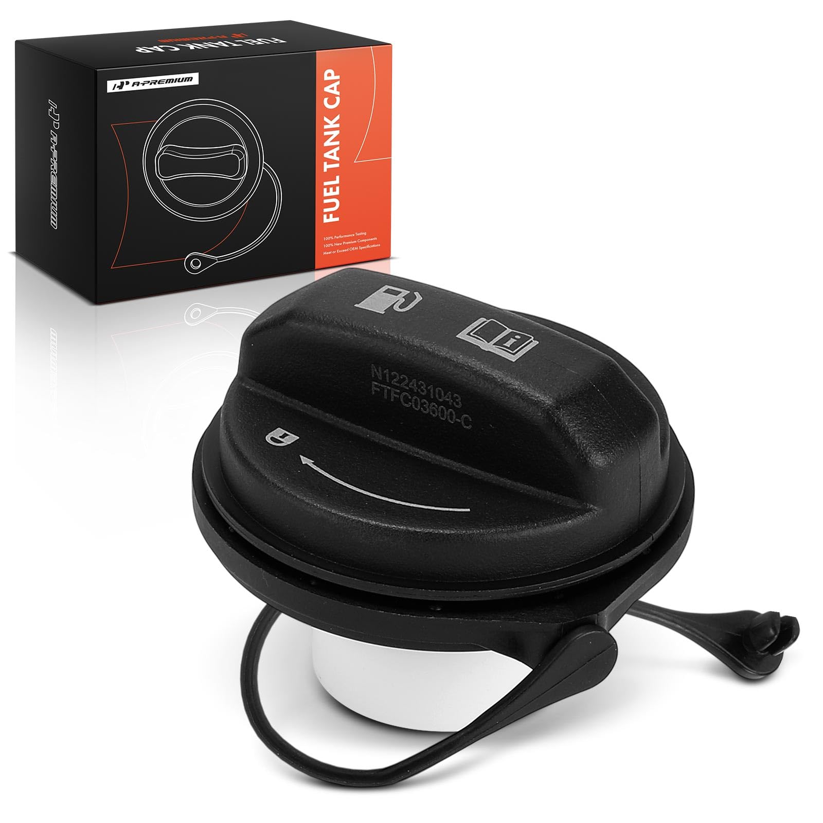 A-Premium Fuel Tank Filler Cap Compatible with Hyundai, Kia, Genesis | for Hyund