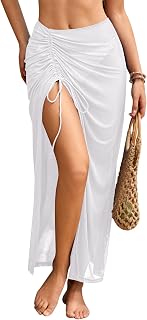 AI'MAGE Women Sheer Mesh Cover Up Swimwear Cover Up Long Beach Cover Up Swimsuit Cover Up Swimwear S-XXL