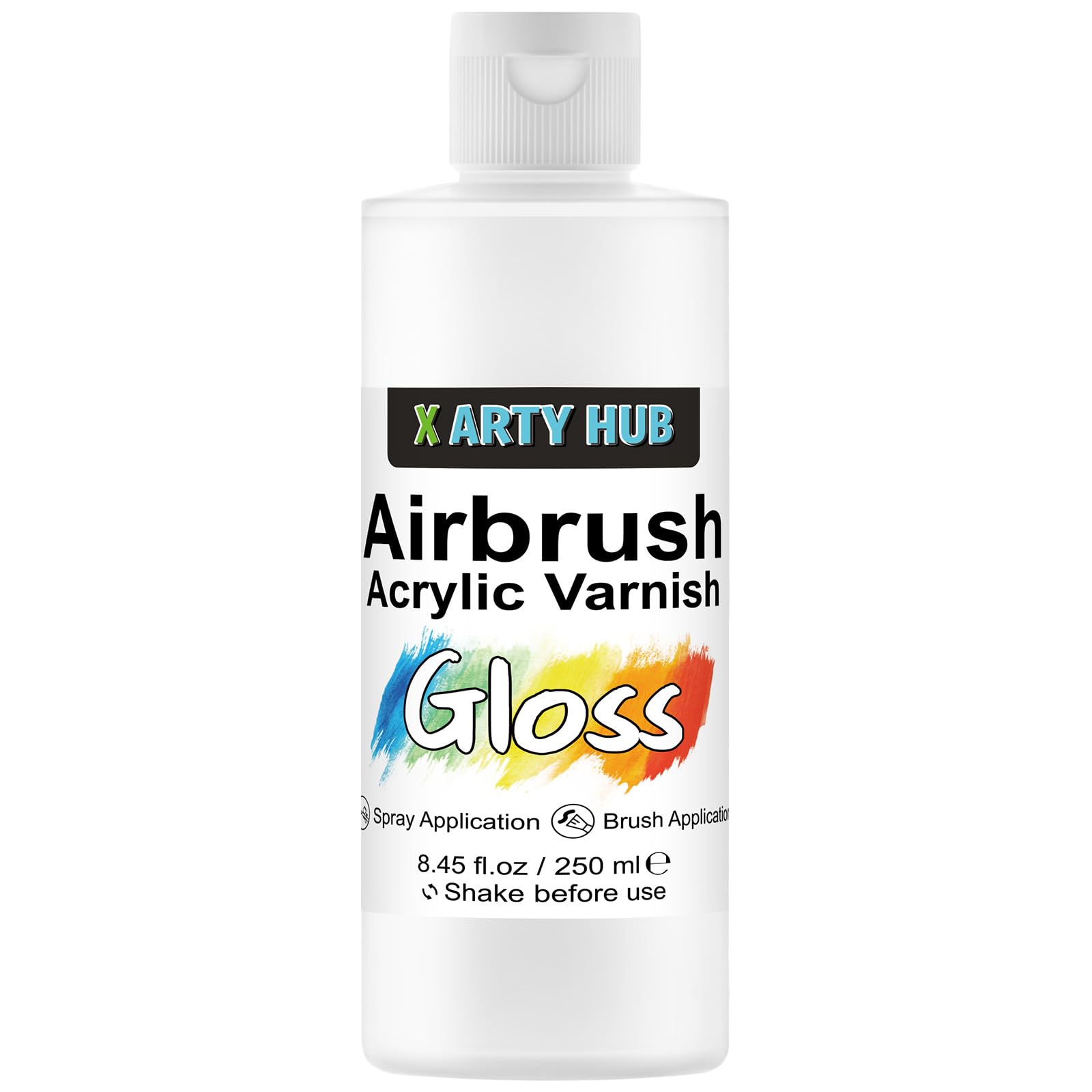 X ARTY HUB Acrylic Varnish High Gloss, 250 ml Acrylic Paint Sealer | Brushable &