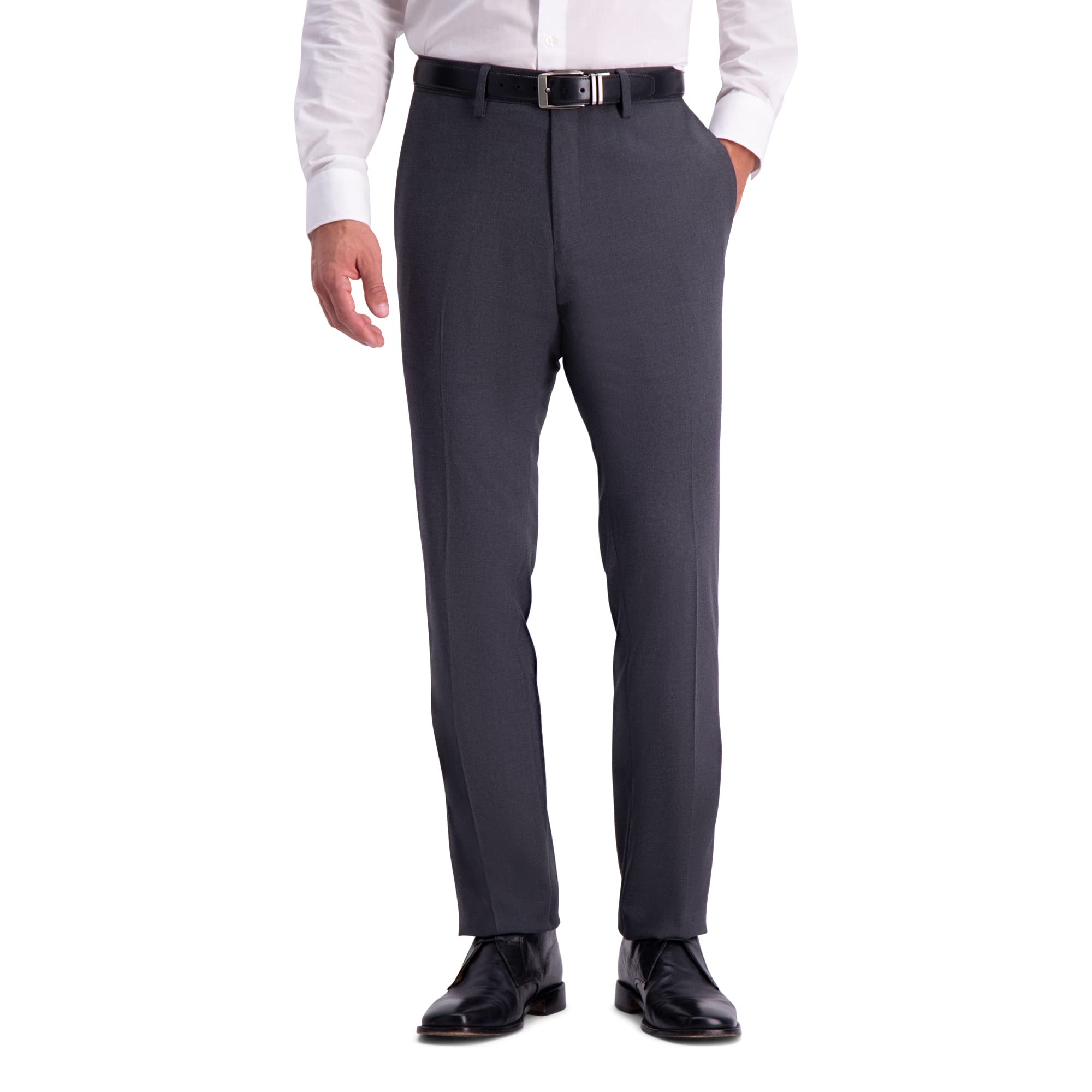 Kenneth Cole Reaction Men's Shadow Check Stretch Slim Fit Trousers
