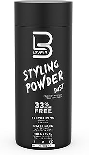 L3 Level 3 Hair Texture Powder for Men, Volume, Natural Look, 30 g | Styling powder, hair texturizer, non-greasy finish, buildable hold, easy application, small 30 g size