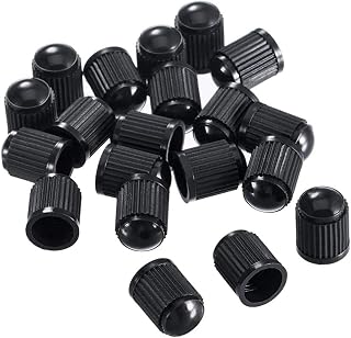 10 pcs Tyre Valve Caps, Universal Dust Cap - Black Stem Caps - Used On Car Tyres, Bikes, Bicycles, Motorbik