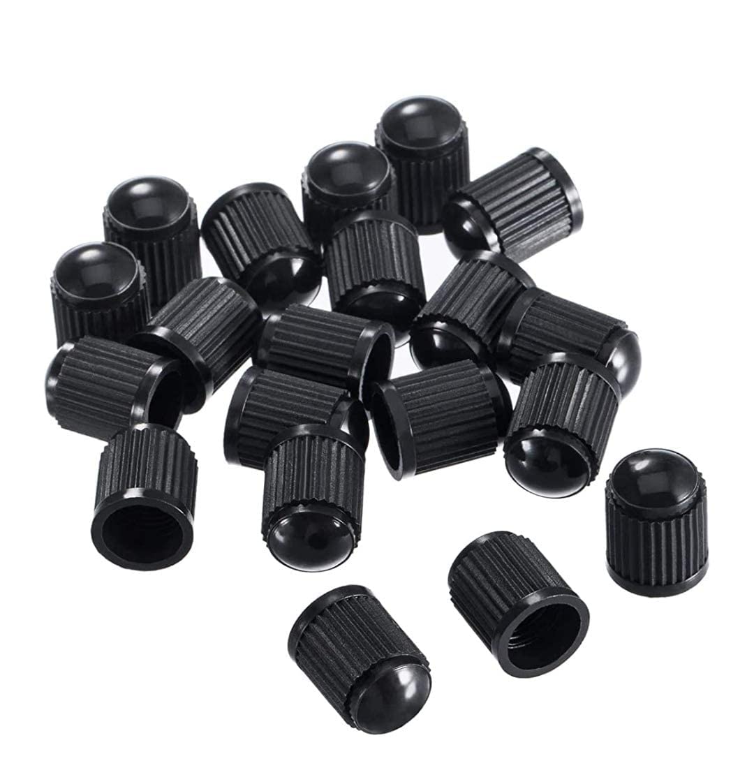 10 pcs Tyre Valve Caps, Universal Dust Cap - Black Stem Caps - Used On Car Tyres