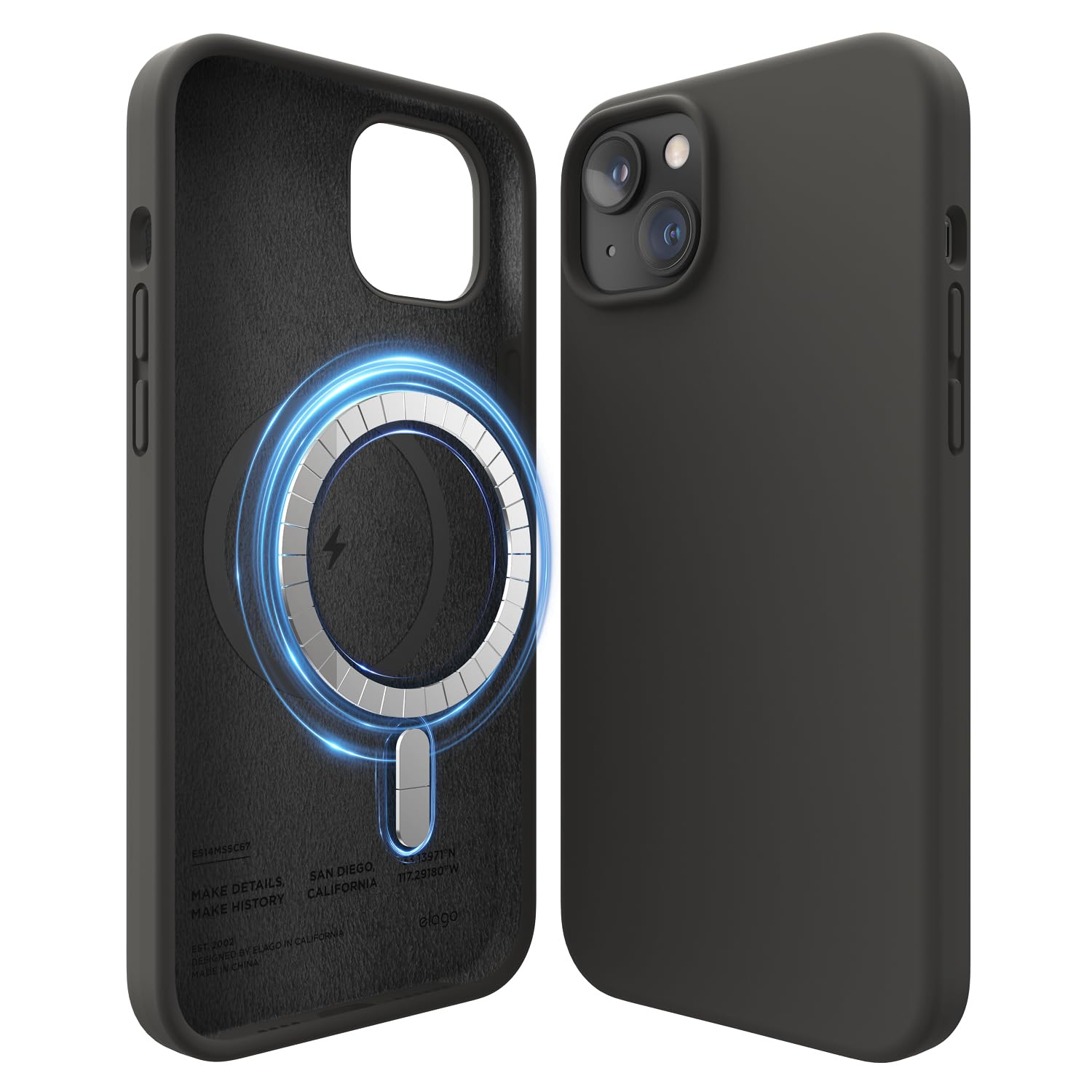 elago Magnetic Silicone Cover for iPhone 14 Plus (6.7 Inches)