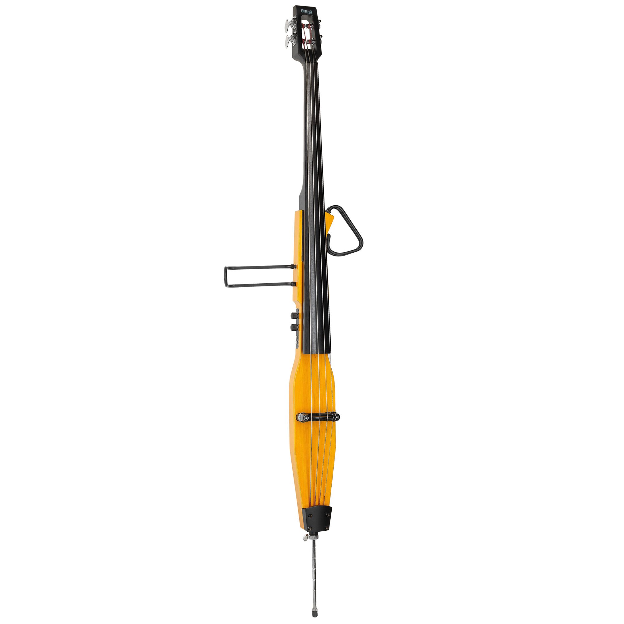Stagg EDB-3/4 H 3/4 Size Electric Double Bass with Gigbag - Honey