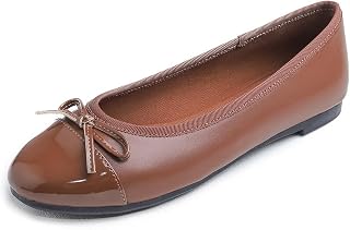 Feversole Women's Fashion Bow Tie Fashion Dress Ballet Flat,Colorful Memory Foam Cushion Macaron for Women