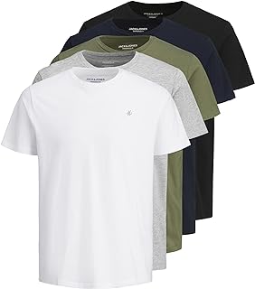 JACK & JONES Men’s T-Shirt with Logo and Round Neck
