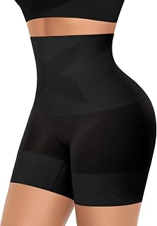 YARRCO Short Gainant Femme Ventre Plat Invisible Panty Gainant Taille Haute Gaine Amincissante Culottes Sculptantes Culotte Gainante sans Couture Short Anti Frottement Cuisse
