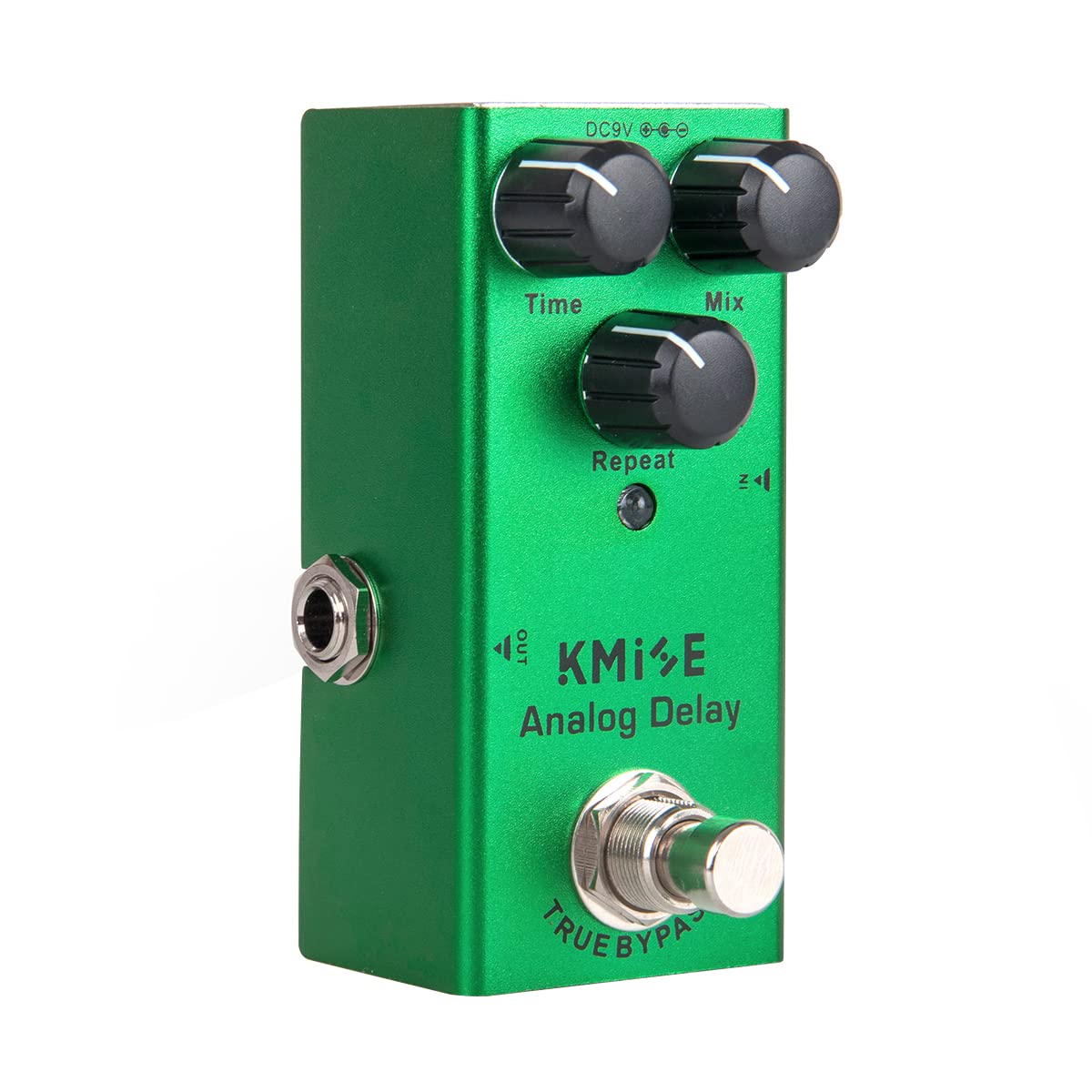 Kmise Analog Delay Electric Guitar Effects Pedal,True Bypass,Tip‑Negative | DC 9