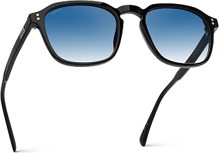 WearMe Pro Men's Large Polarized Square Sunglasses: Modern Retro Style with Unique Color Combos