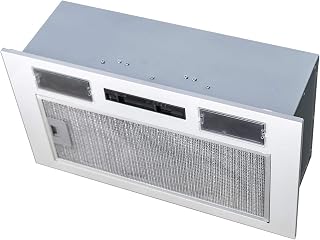 SIA 52cm Built In Canopy Cooker Hood Kitchen Extractor Fan, Silver, UC52SI | Under Cabinet Cupboard Design, 2 Years Parts & Labour Guarantee
