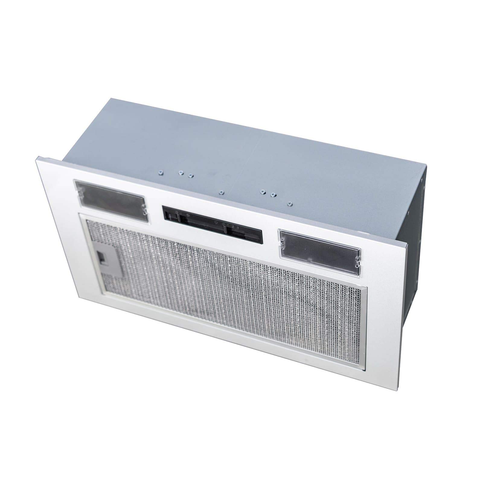 SIA 52cm Built In Canopy Cooker Hood Kitchen Extractor Fan, Silver, UC52SI | Und