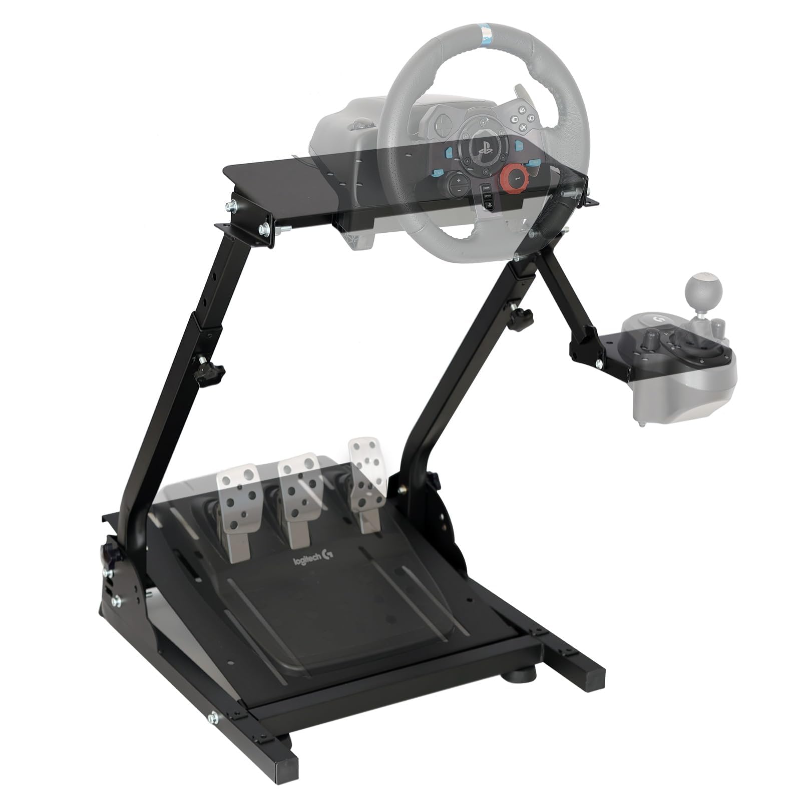 Nejoney Racing Wheel Stand, Height Adjustable & Foldable Steering Wheal Stand Co