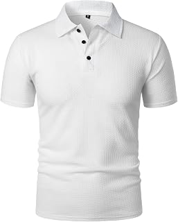 Breeze Capri Polo Shirts for Men- Ultra Comfortable Polo Shirt Textured Breathable Refreshing Silky Casual,Beer Belly
