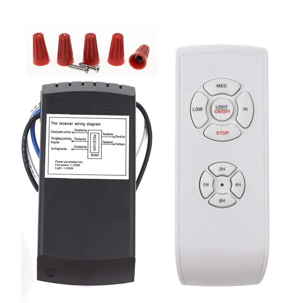 LPHUMEX Universal Ceiling Fan Remote Control Kit, 3-in-1 AC Motor Ceiling Fan Li
