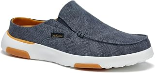 OrthoComfoot Men's Orthopedic Slip-On Loafers Walking Shoes with Arch Support: Casual Plantar Fasciitis Slippers for Flat Feet, Comfortable Orthotic Shoes for Foot and Heel Pain Relief
