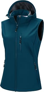 33,000ft Women's Softshell Gilets with Detachable Hood & 5 Pockets