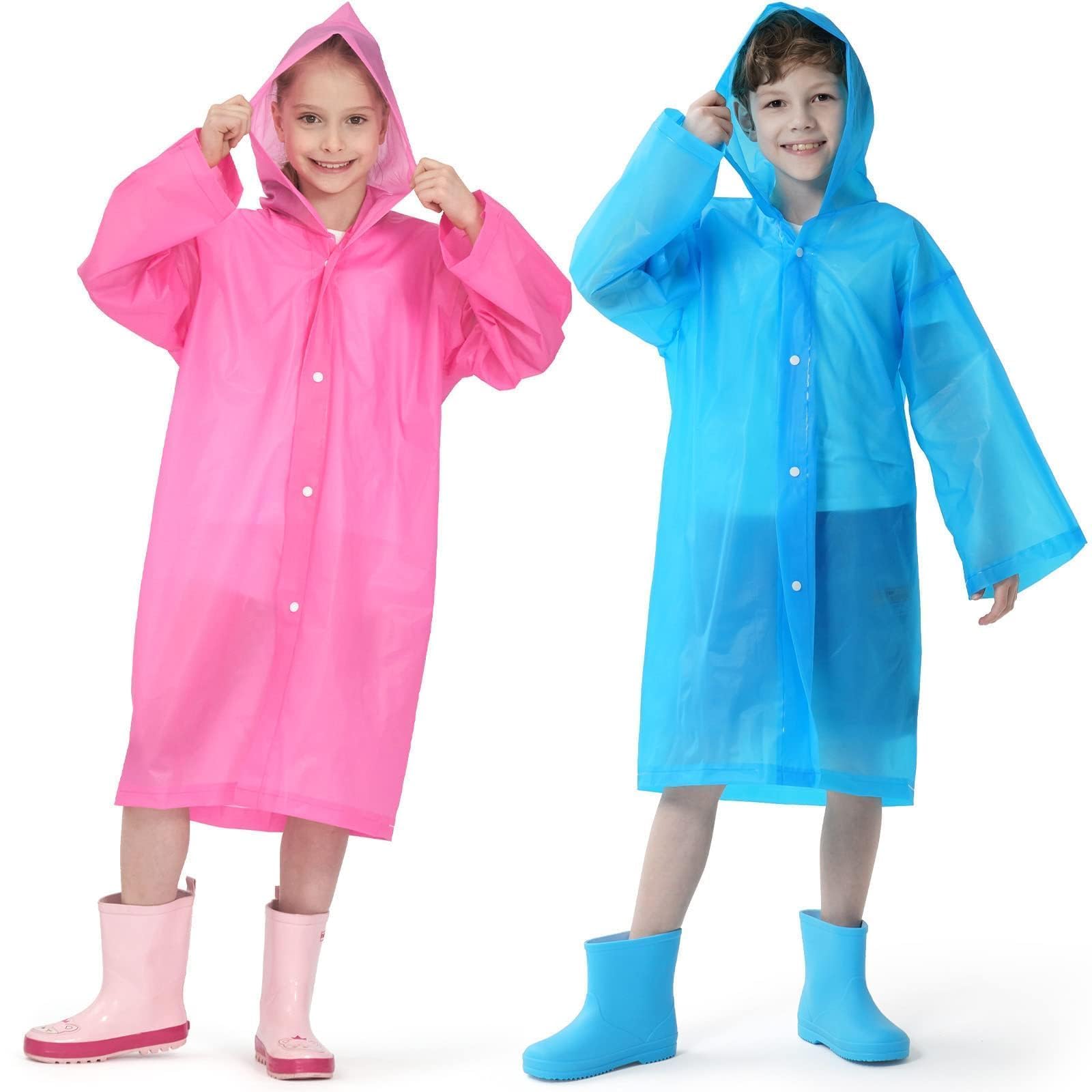 Opret Rain Ponchos 2 Pack Waterproof for Adults/Kids | Raincoats, Rain Coat, Rai