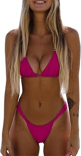 Generico Thong Swimsuit Women Sea Sexy Swimwear with Two Swimsuits Thong Bikini Two Piece Bikini Cut Brazilian Push-up Swimsuit