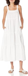 The Drop Britt Robe Longue Évasée à Volants pour Femme
