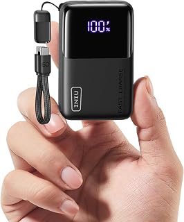 INIU Power Bank, Ultra Mini 10000mAh 45W Fast Charging Portable Charger | Flight-Safe, USB-C Cable, Travel Essential, 45W Battery Phone Pack for iPhone 18 17 Samsung S26 S25 Google etc