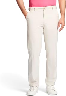 Izod Men's Saltwater Stretch Flat Front Straight Fit Chino Pant