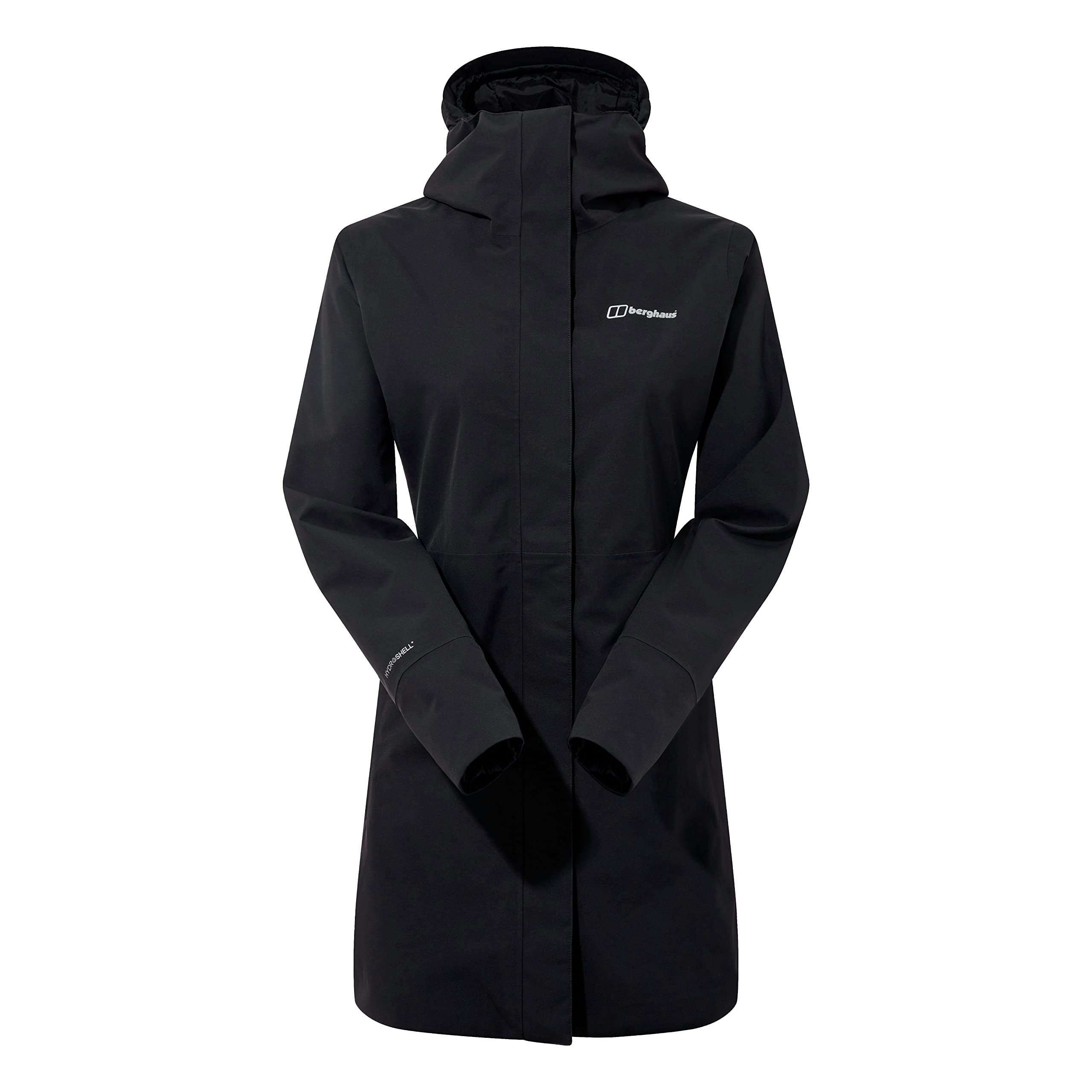 Berghaus Omeara Long Length Waterproof Shell Jacket, Durable, Breathable Rain Co