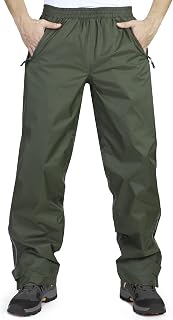 33,000ft Men's Waterproof Rain Pants Lightweight Hiking Pants Outdoor Windproof Hiking Camping Golf Pants