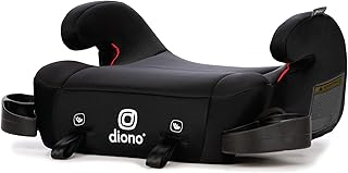 Diono Solana 2 XL 2022, Dual Latch Connectors, Lightweight Backless Belt-Positioning Car, 8 Years 1 Booster Seat, Black
