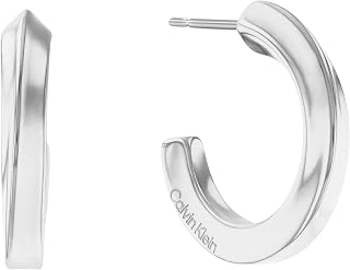 Calvin Klein Creolen für Damen TWISTED RING Kollektion aus Edelstahl - Erhältlich in Silber oder Gold