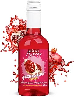 Chateau Thierry Grenadine Syrup, 375ml | Mix into mimosas, Shirley Temples or tequila sunrises for a classic grenadine cocktail, or a mocktail syrup