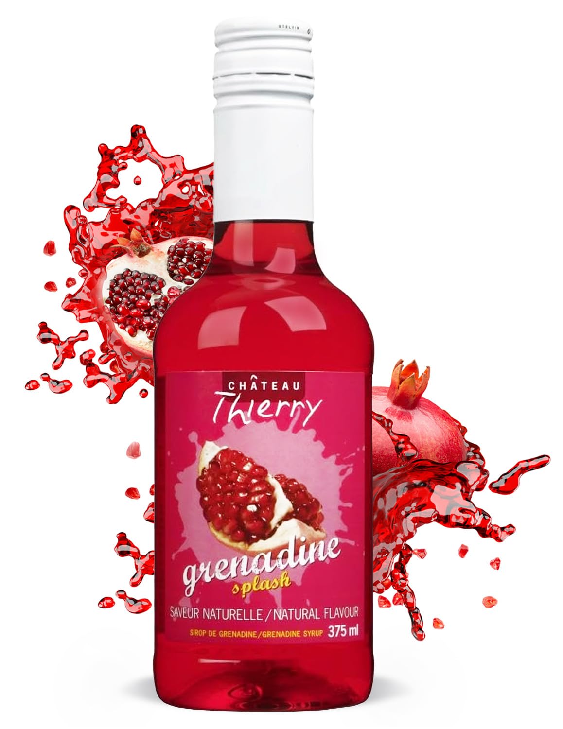 Chateau Thierry Grenadine Syrup, 375ml | Mix into mimosas, Shirley Temples or te