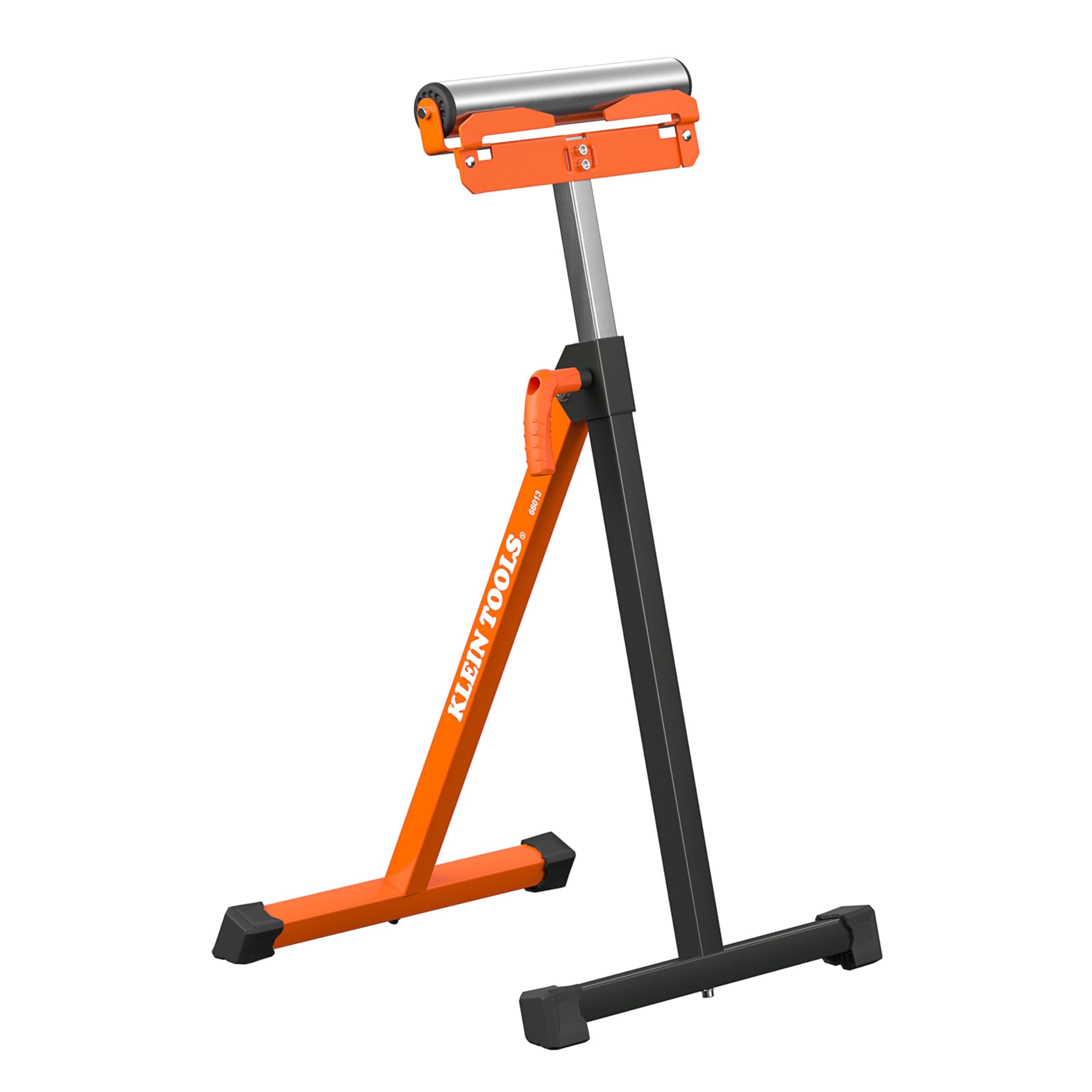 Klein Tools 66013 Roller Stand, 200-Pound Load Capacity, Adjustable Height with 