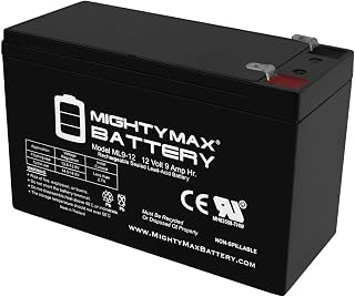 ML9-12 - 12 V 9 Ah Rechargeable SLA Battery - Mighty Max Battery Brand Product