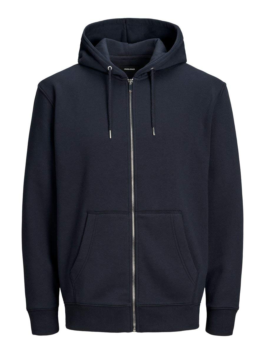 JACK & JONES Zip Hoodie Plain Zip Hoodie